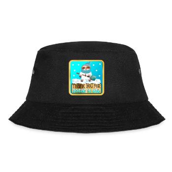 SHOVELING THE SNOW - THANK YOU SLOTH - Bucket Hat - black - Front - Lela (165cm)