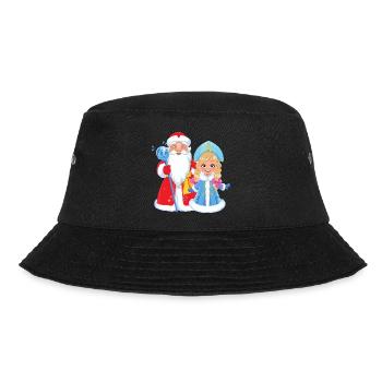 Ded Moroz Snegurotschka russischer Weihnachtsmann - Bucket Hat - Schwarz - Vorne - Lela (165cm)