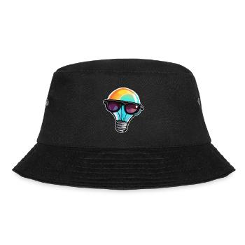Bulb / Bulb / Brightness / Light - Bucket Hat - black - Front - Lela (165cm)
