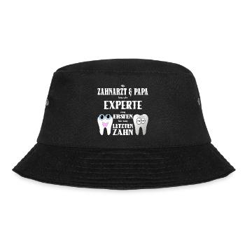 Zahnarzt Papa Zahnmediziner Vater Geschenk - Bucket Hat - Schwarz - Vorne - Lela (165cm)
