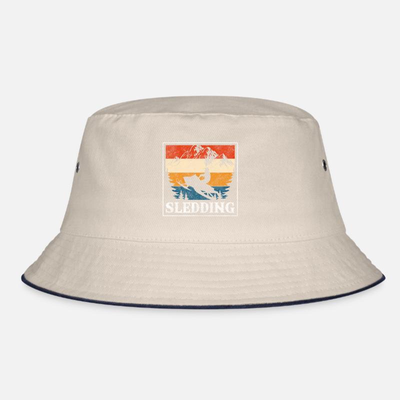 Schlitten Skiurlaub Spaß Bucket Hat