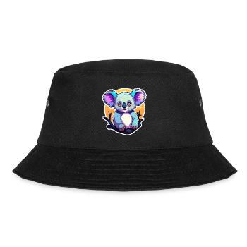Koala Drawing - Bucket Hat - black - Front - Lela (165cm)