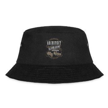 Designer Hausbau - Bucket Hat - Schwarz - Vorne - Lela (165cm)