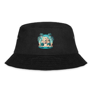 The Island Escapist - Bucket Hat - black - Front - Lela (165cm)