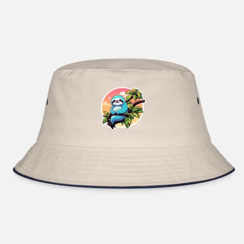 Faultier Zeichnung Bucket Hat
