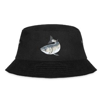 Salmon Fishing Salmon Angler - Bucket Hat - black - Front - Lela (165cm)