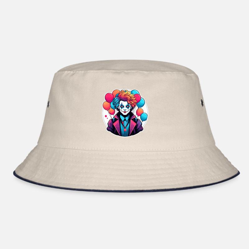 Clown Zeichnung Bucket Hat