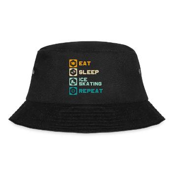 Eisläufer Winter Bahn - Bucket Hat - Schwarz - Vorne - Lela (165cm)