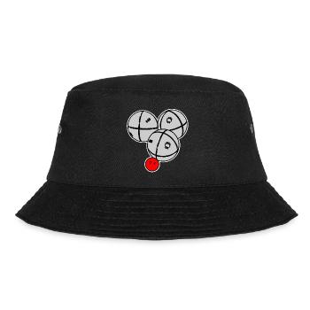 Petanque Kugeln - Bucket Hat - Schwarz - Vorne - Lela (165cm)