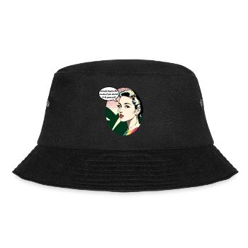 Beauty begins the moment you decide to be yourself - Bucket Hat - black - Front - Lela (165cm)