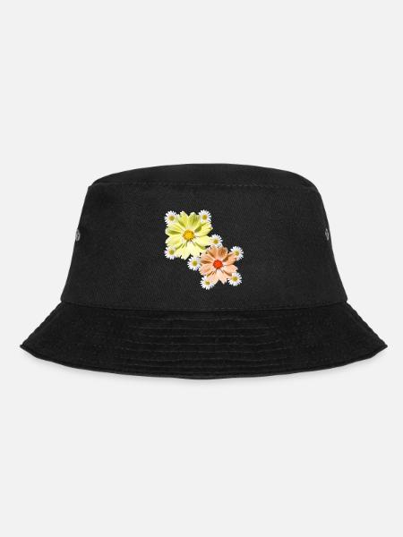 Cosmee avec des marguerites fleuri motif floral - Bob - noir
