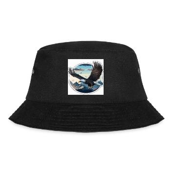 Majestic Eagle - Bucket Hat - black - Front - Lela (165cm)