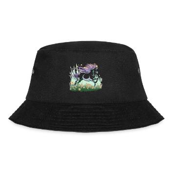 Magisches Einhorn - Bucket Hat - Schwarz - Vorne - Lela (165cm)