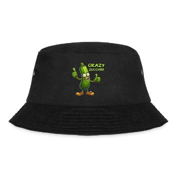 Crazy Veggies: Zucchini Thumbs Up - Bucket Hat - Schwarz - Vorne - Lela (165cm)