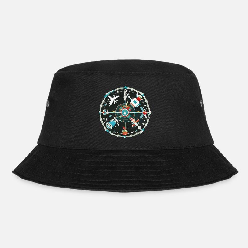 CircleOfFlight - Bucket Hat - black