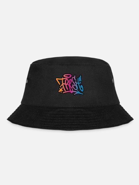 Fresh Graffiti - Bucket Hat - Schwarz