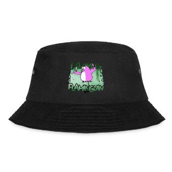 I am a Flaminguin - Bucket Hat - Schwarz - Vorne - Lela (165cm)