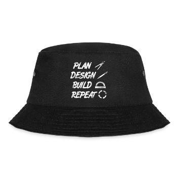 Architect Routine - Bucket Hat - black - Front - Lela (165cm)