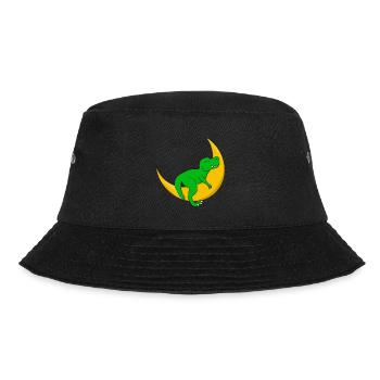 Dino Kind T-Rex Baby Schlafshirt Dinosaurier - Bucket Hat - Schwarz - Vorne - Lela (165cm)