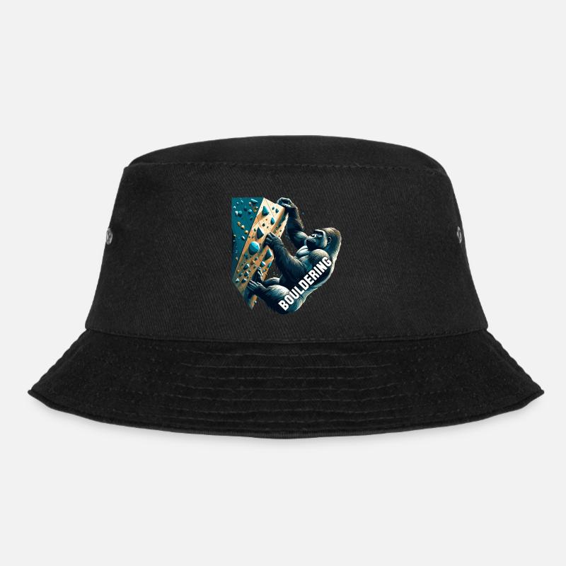 Bouldern Gorilla Geschenk - Bucket Hat - Schwarz