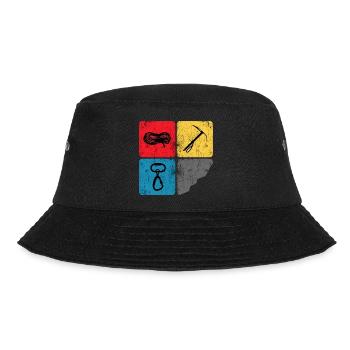 Mountaineering, Climbing, Mountaineer, Summit, High Tour - Bucket Hat - black - Front - Lela (165cm)