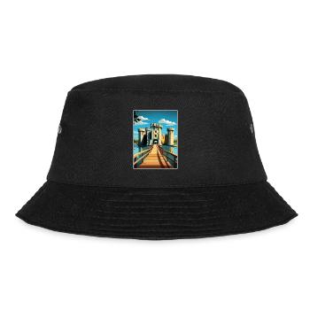 Château de Bodiam Vintage voyage affiche WPA Souvenir - Bob - noir - Devant - Lela (165cm)