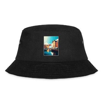 Weymouth England Vintage Travel Poster Souvenir - Bucket Hat - black - Front - Lela (165cm)