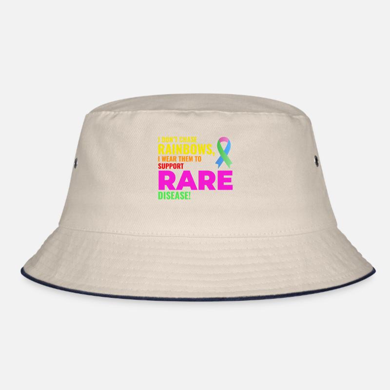 Rainbow Support for Rare Diseases Raise Awareness Bucket Hat