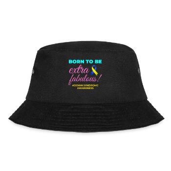 Down-Syndrom-Bewusstsein Extra fabelhaft - Bucket Hat - Schwarz - Vorne - Lela (165cm)