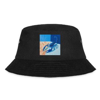 scorpion, bunt, tier, geschenk, geschenkidee - Bucket Hat - Schwarz - Vorne - Lela (165cm)