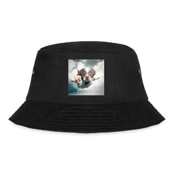 Fliegender Hund - Bucket Hat - Schwarz - Vorne - Lela (165cm)