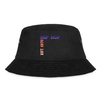 Hip Hop Est. 1976 - Bucket Hat - Schwarz - Vorne - Lela (165cm)
