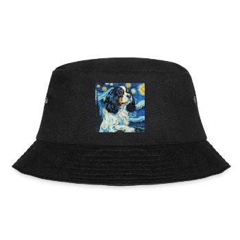 Cavalier King Charles Spaniel, van gogh - Bob - noir - Devant - Lela (165cm)