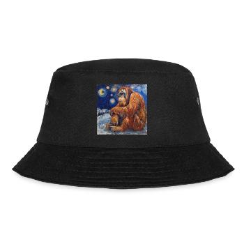 Orangutan, Monkey, Animal, Van Gogh, Starry Night - Bucket Hat - black - Front - Lela (165cm)