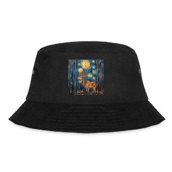 Cerf, Van Gogh, nuit étoilée, cadeau - Bob - noir - Devant - Lela (165cm)