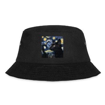 Chat Noir, Chats, Van Gogh, Nuit Étoilée - Bob - noir - Devant - Lela (165cm)