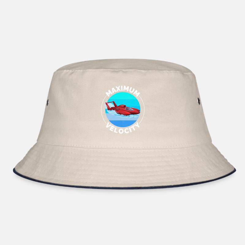 Wasserflugzeug Rennen Schnellboot Motorboot Bucket Hat