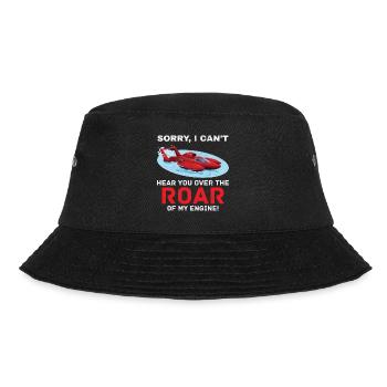 Wasserflugzeug Rennen Motor Brüllen Wassersport - Bucket Hat - Schwarz - Vorne - Lela (165cm)