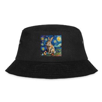 easter bunny, easter, bunny, happy easter, easter eggs - Bucket Hat - black - Front - Lela (165cm)