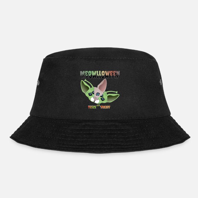 Sphinx Katze Alien Maske - Bucket Hat - Schwarz