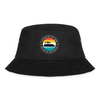 Pontonboot Kapitän Offshore-Bootsfahrt Retro - Bucket Hat - Schwarz - Vorne - Lela (165cm)