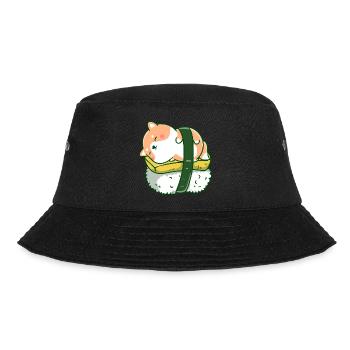 Shiba Inu Hund Sushi Japan Akita I Geschenk - Bucket Hat - Schwarz - Vorne - Lela (165cm)