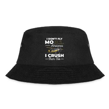 Modellflug Hobby Modellbau - Bucket Hat - Schwarz - Vorne - Lela (165cm)