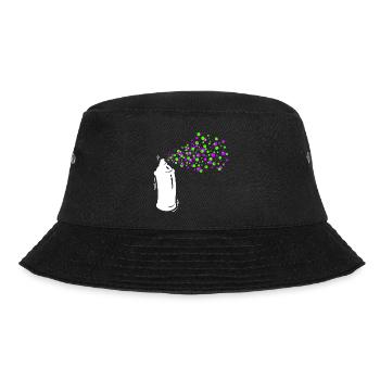 Graffiti Sprayer Spraydose Kunst Strassenkunst - Bucket Hat - Schwarz - Vorne - Lela (165cm)