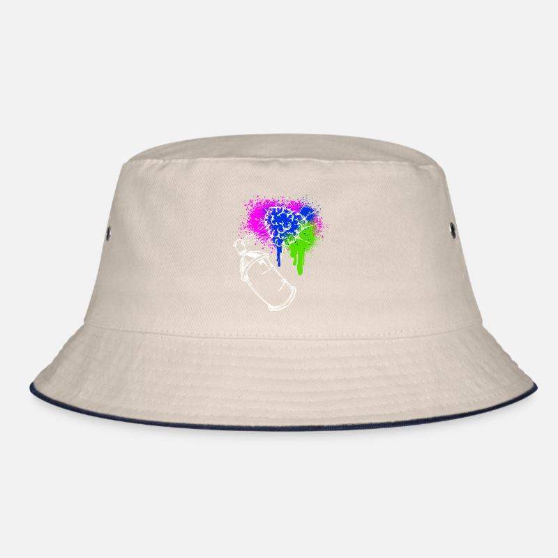 Graffiti Spraydose Kunst Strassenkunst Sprayer Bucket Hat