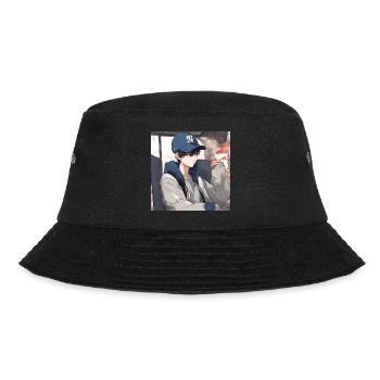 Geek boy anime - Bucket Hat - black - Front - Lela (165cm)