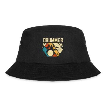Drums Drummer - Bucket Hat - black - Front - Lela (165cm)