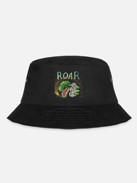 Roar T-rex - Bucket Hat - Schwarz