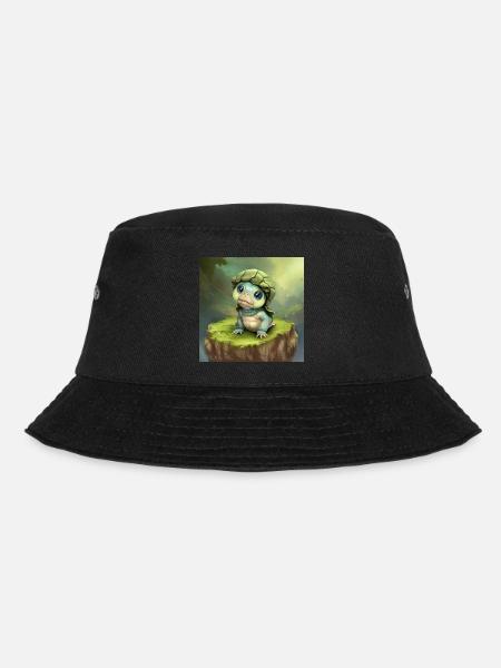 Entzückende Baby-Schildkröte Fancy - Bucket Hat - Schwarz