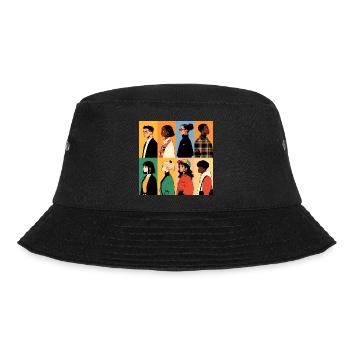 Worlds diversity - Bucket Hat - Schwarz - Vorne - Lela (165cm)